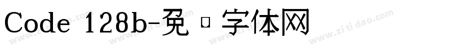 Code 128b字体转换